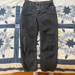 Still Here black jeans with embroidery